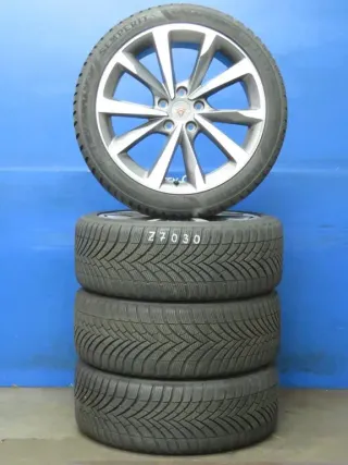 Original Cupra Leon 18 Zoll 10-Arm-Design Winterräder Alufelgen 5FA601025E Anthrazit Winterreifen 2x 7,5 mm / 2x 8,3 mm - Bild 2