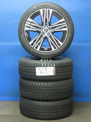Original CLA-Klasse + Shooting Brake C174 / X174 Fahrzeugtyp MMCLAH Baureihe 1783 / 1786 18 Zoll 5-Speichen-Rad Winterräder + RDKS A1744010200 Winterreifen 2x 7,7 mm / 2x neu - Bild 1