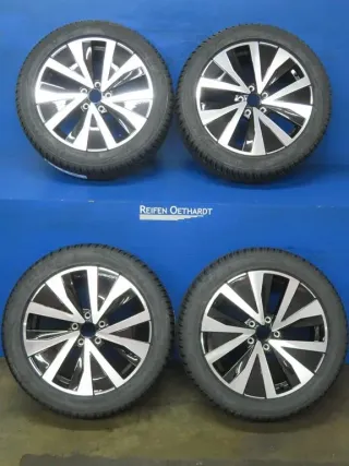 NEU Original VW T-Roc II Typ A2 18 Zoll 5-V-Speichen-Design Winterräder Alufelgen 2GJ601025B Schwarz Winterreifen - Bild 13