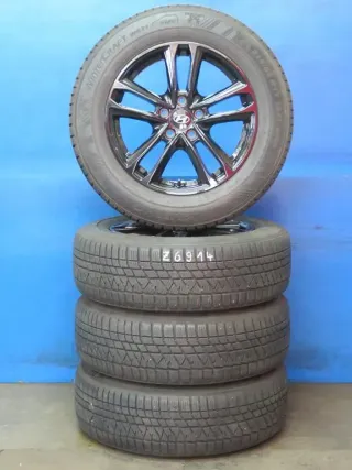 Original Hyundai Tucson Typ NX4 Winterräder Alufelgen 17 Zoll 5-Doppelspeichen-Design Winterräder + RDKS KH27 7517 Schwarz Winterreifen 2x 7 mm / 2x 7,3 mm - Bild 2