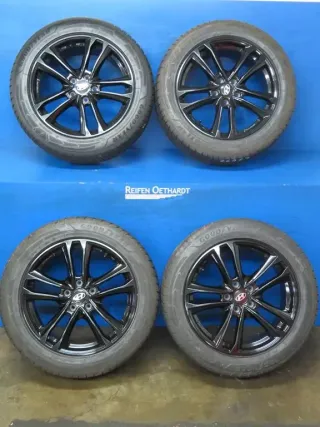 Original Hyundai Tucson Typ NX4 18 Zoll 5-Doppelspeichen-Design Winterräder Alufelgen + RDKS KH27 7518 Schwarz Winterreifen 4x 7,2 mm - Bild 17