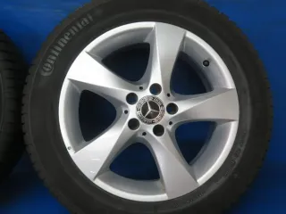 Original Mercedes V-Klasse Typ W447 bis 02/2024 Mercedes Vito Typ 447 Winterräder 17 Zoll 5-Speichen-Rad RDKS Silber Winterreifen gebraucht - Bild 7