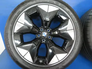 Original BMW iX3 20 Zoll Aerodynamikrad Sommerräder + RDKS 6894844 Schwarz 99,9% - Bild 9