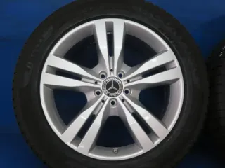 Original Mercedes GLE Typ 166 Mercedes ML Typ 166 19 Zoll 5-Doppelspeichen-Rad Winterräder + RDKS Alufelgen A1664010702 Silber Winterreifen - Bild 11