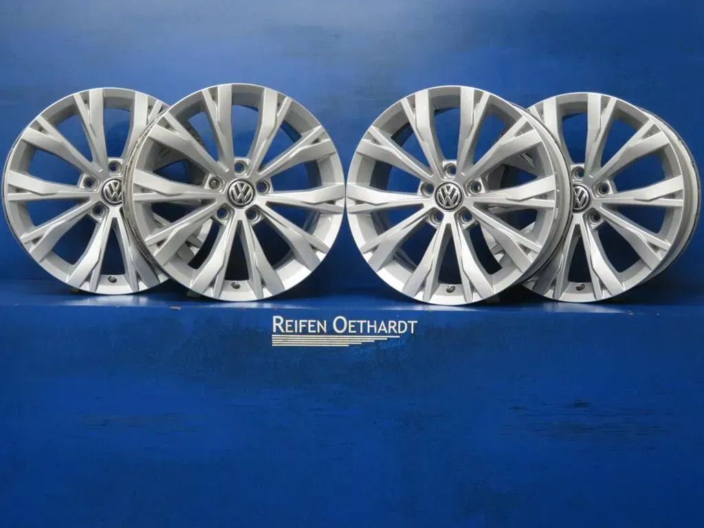 Original VW Tiguan II Typ 5N... VW Tiguan Allspace II Typ 5N.... Alufelgen 17 Zoll Montana 5NA601025 + RDKS + Nabendeckel - Bild 1