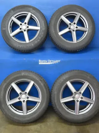 VW Tiguan II Typ 5N + III Typ CT VW Tayron Skoda Kodiaq Typ NS + PS Seat Tarraco 17 Zoll Winterräder Alufelgen Grau Winterreifen 2x 4,7 mm / 2x 7,7 mm - Bild 14