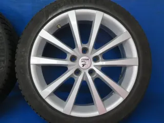 VW Passat VW T-Roc Seat Ateca Skoda Karoq Skoda Octavia Winterräder gebraucht Winterreifen Alufelgen 18 Zoll - Bild 9