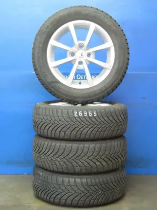 Renault Clio V Typ RJA 15 Zoll Alufelgen Alisia Winterräder Silber Winterreifen 2x 6,6 mm / 2x 7,8 mm - Bild 1