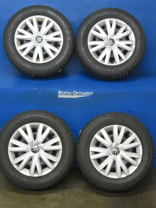 Original Skoda Karoq 16 Zoll Stahlrad Winterräder 5Q0601027CA/CB Schwarz Winterreifen 2x 5,4 mm / 2x 7 mm - Bild 13