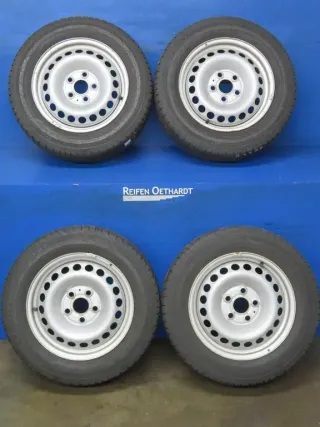 Original VW Bus T5 VW Bus T6 CALIFORNIA 16 Zoll Stahlrad Winterräder 7F0601027 Silber Winterreifen 2x 5,5 mm / 2x 6 mm - Bild 10
