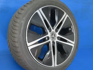 Original Mercedes A-Klasse Mercedes B-Klasse Mercedes CLA 18 Zoll 5-Speichen-Rad Winterräder + RDKS A1774010500 Schwarz Winterreifen - Bild 3