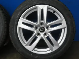 Original Audi A4 Limousine Audi A4 Avant 17 Zoll 5-Doppelspeichen-Rad Winterräder Alufelgen 8W0601025P Silber Winterreifen unbenutzt - Bild 11