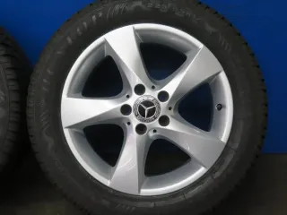 Original Mercedes V-Klasse Typ W447 bis 02/2024 Mercedes Vito Typ 447 Winterräder 17 Zoll 5-Speichen-Rad RDKS Silber Winterreifen gebraucht - Bild 11