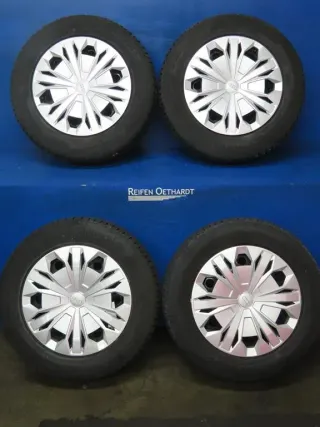 Original VW Tiguan II + III Seat Tarraco Skoda Kodiaq 17 Zoll Stahlrad Winterräder 5QF601027.... Schwarz Winterreifen Continental 4x 8,7 mm Kompletträder - Bild 11