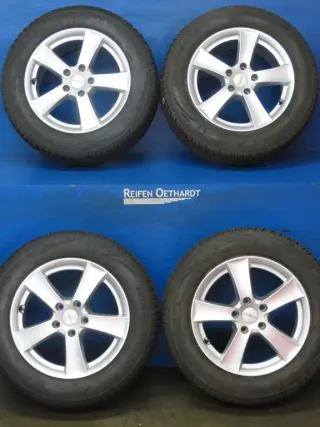VW Passat Typ B8 VW T-Roc Winterräder Alufelgen 16 Zoll Silber Winterreifen 2x 8 mm / 2x 7,5 mm - Bild 14