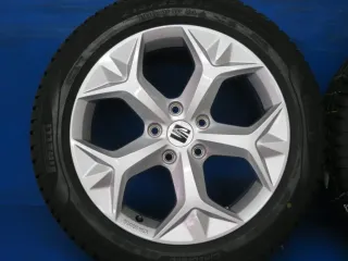 Original Seat Ateca 17 Zoll Nevada Winterräder Alufelgen 575071497H Silber Winterreifen 2x 8 mm / 2x 8,3 mm - Bild 11