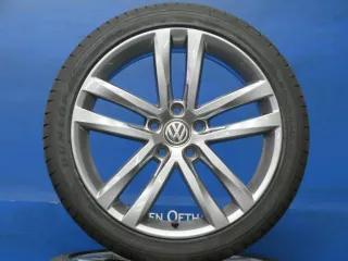Original VW Golf 7 / Golf 7 Sportsvan / Golf 7 Variant 18 Zoll Salvador Sommerräder Alufelgen 5G0601025AF Anthrazit - Bild 1