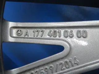 Original Mercedes A-Klasse Mercedes B-Klasse Mercedes CLA 18 Zoll Y-Speichen-Rad Winterräder + RDKS Alufelgen A1774010600 Termolit-metallic Winterreifen neu - Bild 5