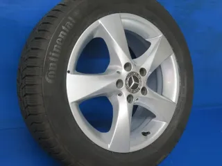 Original Mercedes V-Klasse Typ W447 bis 02/2024 Mercedes Vito Typ 447 Winterräder 17 Zoll 5-Speichen-Rad RDKS Silber Winterreifen gebraucht - Bild 2