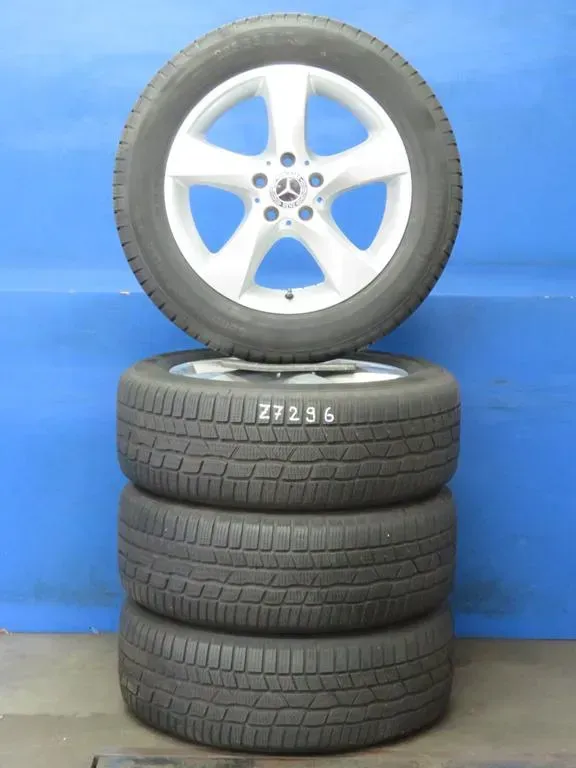 Original Mercedes V-Klasse Typ W447 bis 02/2024 Mercedes Vito Typ 447 Winterräder 17 Zoll 5-Speichen-Rad RDKS Silber Winterreifen gebraucht - Bild 1