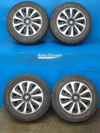 Hyundai i10 14 Zoll Stahlrad Winterräder + RDKS KBA 43736 Schwarz Winterreifen 2x 5,5 mm / 2x 6,6 mm - Bild 9