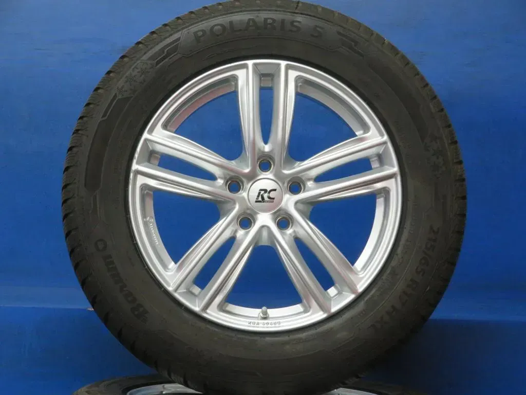 Skoda Kodiaq I + II VW Tiguan II + III VW Tiguan Allspace VW Tayron Seat Tarraco Winterräder Alufelgen 17 Zoll RC27-707 Silber Winterreifen 2x 7,7 mm / 2x 8,6 mm - Bild 1