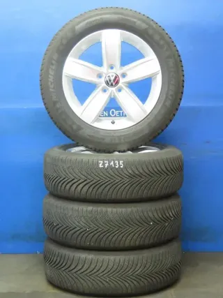 Original VW T-Roc 16 Zoll Corvara Winterräder Alufelgen 2GA601025Q Silber Winterreifen 2x 6,2 mm / 2x 6,7 mm - Bild 2