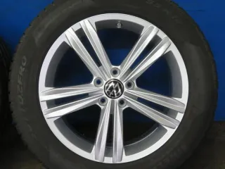 Original VW Tiguan VW Tiguan Allspace 18 Zoll Sebring Winterräder + RDKS 5NA601025M Silber Winterreifen 2x 7 mm 2x 8 mm - Bild 14