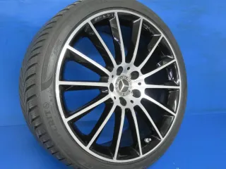 Original Mercedes A-Klasse AMG A35 + 4Matic 19 Zoll AMG Vielspeiche Winterräder + RDKS Alufelgen A1774011900 Schwarz  Winterreifen 4x 8 mm - Bild 3