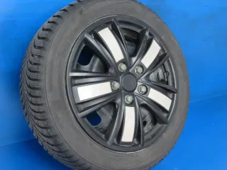 Original Opel Corsa Typ U 16 Zoll Stahlrad Winterräder 214R-0722-12 Schwarz Winterreifen 2x 5 mm / 2x 7 mm - Bild 3