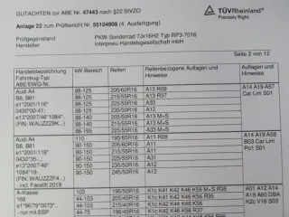 Audi A4 Typ B8 / 8K + B9 / 8W Winterräder 16 Zoll Alufelgen Silber Winterreifen ca. 2x 7 mm / 2x 8 mm - Bild 14