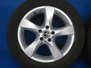 Original Mercedes V-Klasse Typ W447 bis 02/2024 Mercedes Vito Typ 447 Winterräder 17 Zoll 5-Speichen-Rad RDKS Silber Winterreifen gebraucht - Bild 12