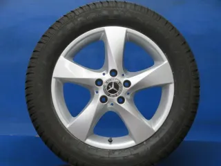 Original Mercedes V-Klasse Typ W447 bis 02/2024 Mercedes Vito Typ 447 Winterräder 17 Zoll 5-Speichen-Rad RDKS Silber Winterreifen gebraucht - Bild 2