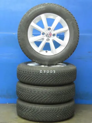 Original VW Up 14 Zoll Winterräder Alufelgen Merano 1S0071494C Silber Winterreifen 2x 6,3 mm / 2x 6,8 mm - Bild 2