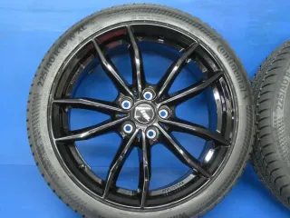 VW Golf VII + VIII Cupra Leon Seat Leon Typ KL + 5F Audi A3 Winterräder 18 Zoll Alufelgen Rial X12  Schwarz Winterreifen 100% - Bild 7