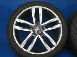 Original VW Golf 7 / Golf 7 Sportsvan / Golf 7 Variant 18 Zoll Salvador Sommerräder Alufelgen 5G0601025AF Anthrazit - Bild 8