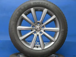 Original VW Passat Limousine B8 VW Passat Variant B8 VW Passat Alltrack B8 VW Arteon Winterräder Alufelgen 17 Zoll Merano 3G8071497 Anthrazit Winterreifen 2x 6,2 mm / 2x 6,6 mm - Bild 1
