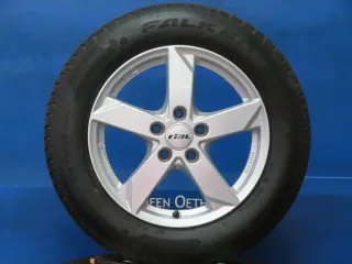 Skoda Octavia IV Typ NX VW Touran II VW T-Roc VW Caddy V Winterräder Alufelgen 16 Zoll CMS C22 Silber Winterreifen - Bild 1