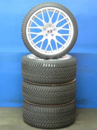 Tesla Model 3 Perfomance Highland 20 Zoll Alufelgen Impatto Winterräder + RDKS Silber Winterreifen 2x 8,1 mm 2x 7,7 mm - Bild 2