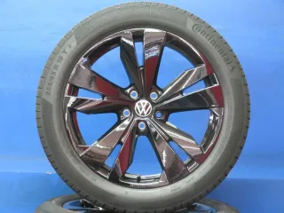 Original VW ID.7 19 Zoll Winterräder Alufelgen Hudson 14B071499 Schwarz Winterreifen 2x 8,4 mm 2x 7,2 mm - Bild 1
