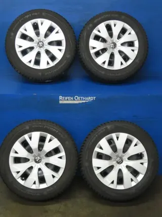 Original VW T-Cross VW Taigo Skoda Kamiq 16 Zoll Stahlfelge Winterräder 2Q0601027AE Schwarz Winterreifen 2x 6 mm / 2x 7 mm - Bild 12