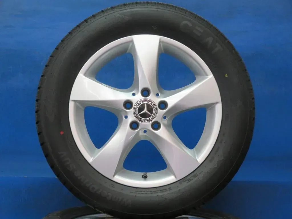 Original Mercedes V-Klasse Typ W447 bis 02/2024 Mercedes Vito Typ 447 Mercedes Vito Tourer Typ 447 17 Zoll 5-Speichen-Rad Winterräder + RDKS Alufelgen A4474014800 Silber - Bild 1