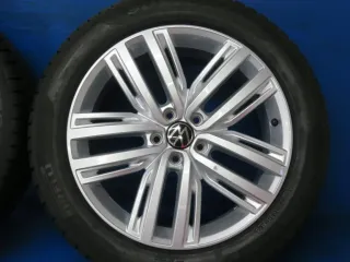 Original VW Tiguan VW Tiguan Allspace 19 Zoll Auckland Winterräder 5NA601025F Silber 4x 8,3 mm Winterreifen Alufelgen 5NA601025N - Bild 9