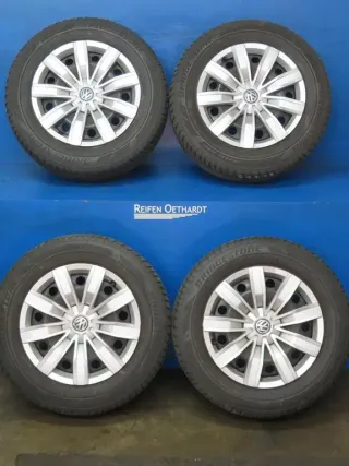 Original VW Tiguan II + III Seat Tarraco Skoda Kodiaq 17 Zoll Stahlrad Winterräder 5QF601027.... Schwarz Winterreifen ca. 2x 5 mm / 2x 6,8 mm Kompletträder - Bild 12