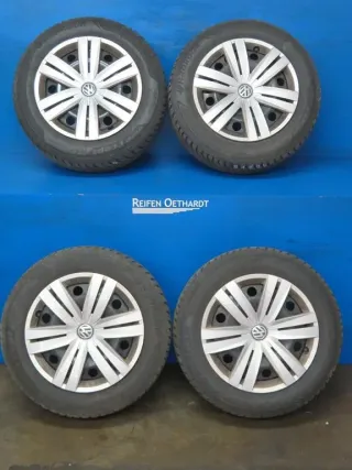 Original VW Touran II 16 Zoll Stahlrad Winterräder 5QA601027.... Schwarz Winterreifen 2x 5,5 mm / 2x 6 mm - Bild 13