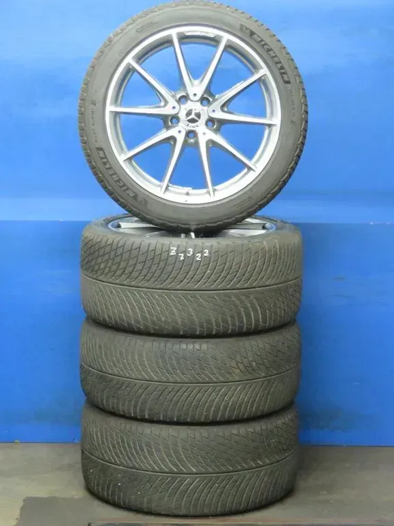 Original Mercedes AMG E63 / AMG E63S Typ: W213 Mercedes AMG E63 / AMG E63S T-Modell Typ: S213 19 Zoll AMG-Vielspeichen-Rad Winterräder + RDKS A2134012600 HIMALAY GREY Winterreifen - Bild 1