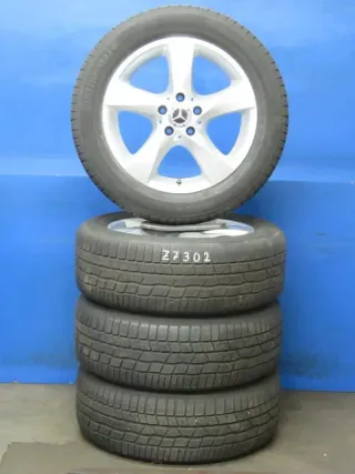 Original Mercedes V-Klasse Typ W447 bis 02/2024 Mercedes Vito Typ 447 Winterräder 17 Zoll 5-Speichen-Rad RDKS Silber Winterreifen gebraucht - Bild 1
