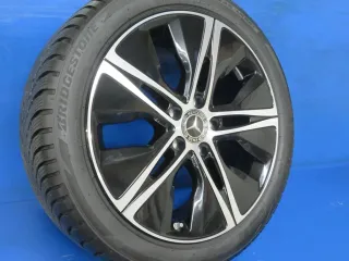 Original Mercedes A-Klasse Mercedes B-Klasse Mercedes CLA 18 Zoll 5-Speichen-Rad Winterräder + RDKS A1774010500 Schwarz Winterreifen - Bild 2
