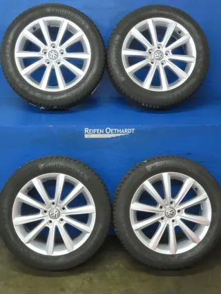 Original VW Passat Limousine Typ B8 VW Passat Variant Typ B8 VW T-Roc + Cabrio 17 Zoll Merano Winterräder 3G0071497C Silber Winterreifen 2x 6,4 mm / 2x 7,7 mm - Bild 15