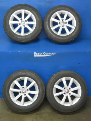 Original VW Up 14 Zoll Winterräder Alufelgen Merano 1S0071494C Silber Winterreifen 2x 6,3 mm / 2x 6,8 mm - Bild 15